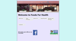 Desktop Screenshot of foodsforhealth.com